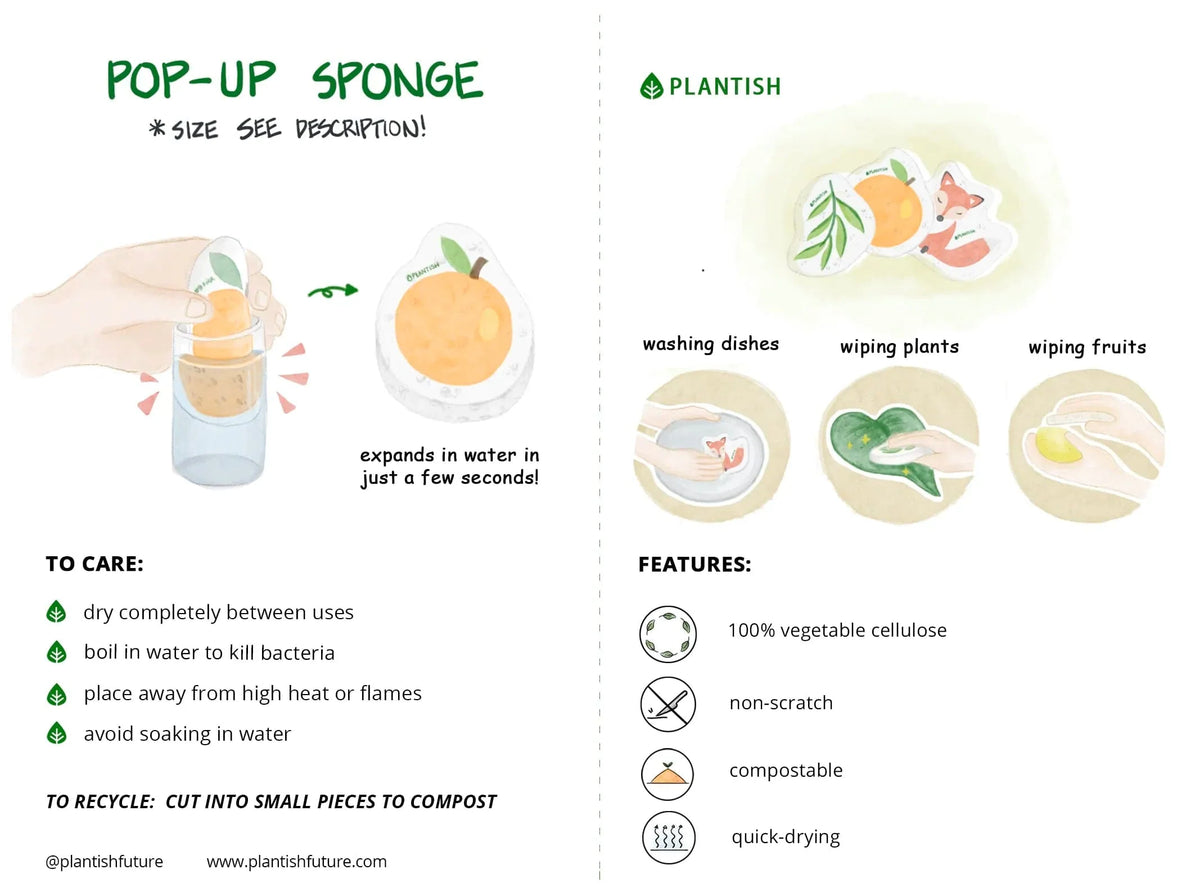 Set of 3 Sea Soaked Pop up Sponges